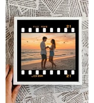 Stüdyo 14 Kişiye Özel Fotoğraflı Flim Şeridi 21x21 Sök Tak Çerçeve -Sevgiliye Hediye Arkadaşa Hediye