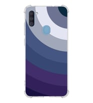 Samsung Galaxy M11  Köşe Korumalı Antişok Kapak Renk Cümbüşü Tasarımlı  Silikon Kılıf (Şeffaf)