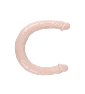 Çift Taraflı Esnek Dildo 40 cm – Gerçekçi Dokulu Ten Renk