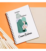 Canım Babam Tasarımlı Defter Kişiye Özel