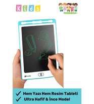 Premium Lcd Ekranlı Kalemli Dijital Çizim Tableti Yazı Tahtası Boyama Resim Akıllı Tablet 8,5 Inç