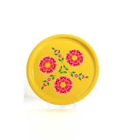 Tepsi Sarı Çiçekli (33 Cm)