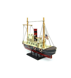 Dekoratif Metal Gemi Balıkçı Teknesi C 0781