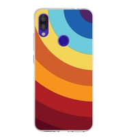 Xiaomi Redmi Note 7 Pro Uyumlu Kapak Renk Cümbüşü Tasarımlı Şeffaf Silikon Kılıf