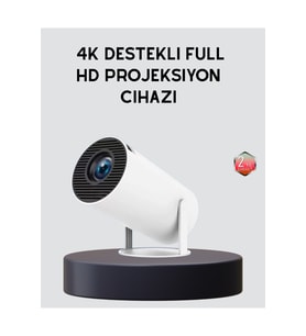 Yüksek Parlaklık 4K Uyumlu Kablosuz Ev Sineması Projektörü