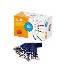 SARFF Kart Ipi Metal Klipsli Lacivert 50 Li (1 Paket 50 Adet)