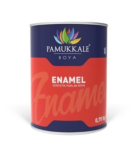 Pamukkale Enamel Sentetik Parlak Boya 0.75 Kg Beyaz