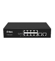 T.TEC 10120P 8PORT 10/100 BASE-T POE/POE+ PORT / 2PORT 10/100 BASE-T UPLİNK PORT 120W POE