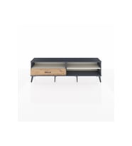 Arges TV Ünitesi 2 Raflı Tek Çekmeceli  176x30x51 Antrasit-Aytaşı/Çam