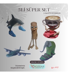 Tung Tung Tung Sahur Karakterleri 5'li Set