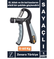 Yüksek Kaliteli Ergonomik El Bilek Kol Güçlendirici Kas Yapma Ayarlanabilir Sayaçlı 5-60 Kg El Yayı