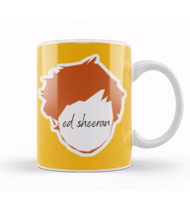 Ed Sheeran Art Logo Face Kupa Bardak Porselen