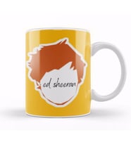 Ed Sheeran Art Logo Face Kupa Bardak Porselen