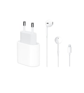 Apple 20 W Usb-c Orj. Guc Adaptoru + Orj. Lıghtnıng Kulaklık