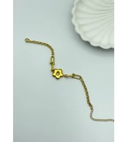 Çelik Gold Yonca Bileklik - 25-blk21