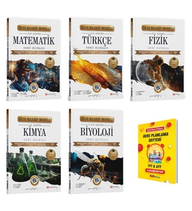 TYT 2028 Maarif Matematik Fizik Kimya Biyoloji ve Türkçe 5li Sayısal Soru Bankası + Planlama Defteri