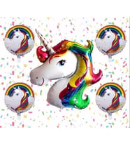 Pazariz  Unicorn Folyo Balon Seti 5 li