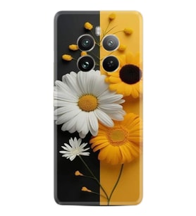 12 4G Kılıf Boutique Baskılı Resimli Sarı Beyaz Çiçek Pcode -044