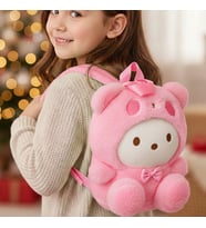 Peluş Kuromi – My Melody – Cinnamoroll Sırt Çantası  27 x 19 cm  Yumuşak Peluş Çanta