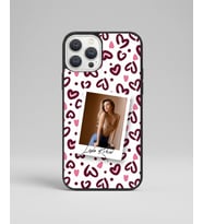 Kişiye Özel iPhone Telefon Kılıfı Polaroid Kalpli (Fotoğraflı & İsimli)  tasarla kutla