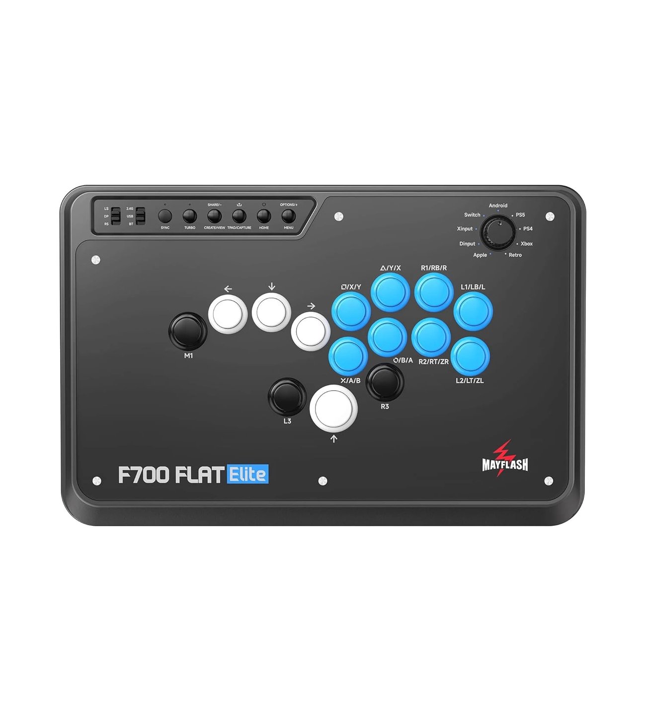 Mayflash F700 FLAT Elite Kablosuz Arcade Stick Kolsuz Tüm Düğmeli