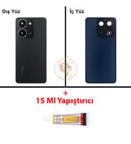Vivo Yapıştırıcı V29 Lite Siyah Yapıştırıcı B-7000 Yapıştırıcı Arka Kapak Arka Cam Batarya Kapağı Lazer Kesim Kapak Pil Kapağı Back Cover