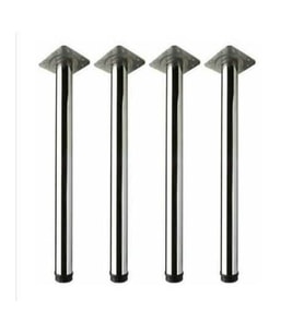 Masa Ayağı - 60mm Çeşitli Renkler 71cm - 4 Adet SİYAH