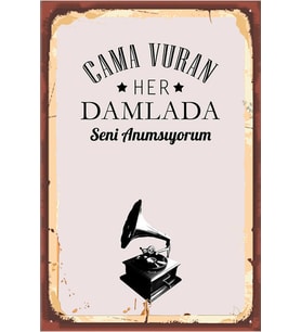 TSM  Tasarımlı Ahşap Poster