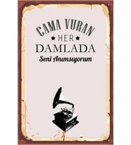 TSM  Tasarımlı Ahşap Poster