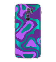 Xiaomi Redmi 9  Kamera Korumalı Kapak Renkli Desen Tasarımlı Şeffaf  Kılıf