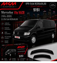 Mercedes Vito W638 (1996-2000) 2'li Ön Mugen Cam Rüzgarlığı