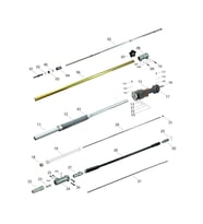 Baseh SHAK051 Palmera Bolat Dakkın 150/250cm 33mm 5kg Teleskopik Sırt Tipi Kancalı Dal Sarsıcı Benzinli Zeytin Hasat Makinesi Şaftı