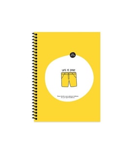 Hisli Şeyler 80 Yp  Çizgili Hafif Kağıt Stickerli Defter Kürek