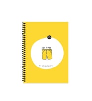 Hisli Şeyler 80 Yp  Çizgili Hafif Kağıt Stickerli Defter Kürek