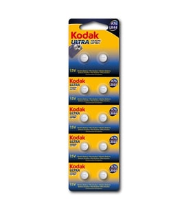 Kodak Ag76/lr44 10’lu Alkalin Düğme Pil Ultra Alkalin AG76/LR44