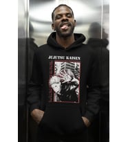 Tasarım Jujutsu Kaisen Baskılı Unisex Oversize Anime Karakter Hoodie