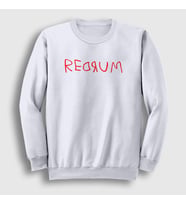 Presmono Unisex Beyaz Redrum Film The Shining Sweatshirt 254498tt (Beyaz)