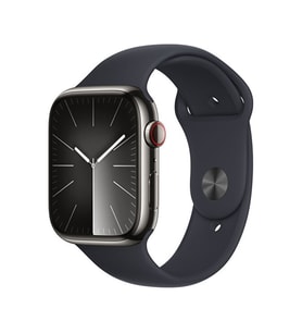 Apple Watch Seri 9 45 cell MM Çelik Kasa S/M Akıllı Saat (Apple Türkiye Garantili) Grafit - Gece Yar