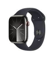 Apple Watch Seri 9 45 cell MM Çelik Kasa S/M Akıllı Saat (Apple Türkiye Garantili) Grafit - Gece Yar