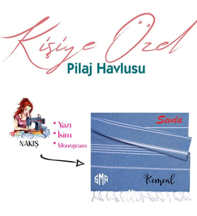 Kişiye Özel Sultan Desenli Nakışlı Peştemal – İsim Yazılı Oversize Türk Plaj Havlusu – Banyo Havlusu