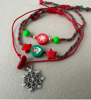 Yeni Yıl Şans Dilek Bileklikleri, Kar Tanesi - Noel Baba
