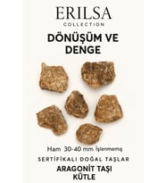 Sertifikalı Aragonit Taşı Kütle İri Boy Ham Doğal Kristal Topraklayıcı Dengeleyici Enerji Kaynağı (Bej)