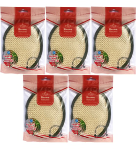 Derma Naturel Örme Banyo Yüz Lifi (15*24CM) MS-02 (5 Li Set)