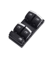AUDİ A4 SOL DÖRTLÜ CAM AÇMA DÜĞMESİ ANAHTARI KROM 2004-2013