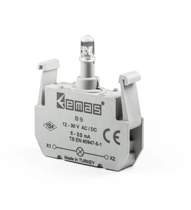 Emas B9 Ledli Sinyal Blok Yeşil 12-30 V Ac/dc