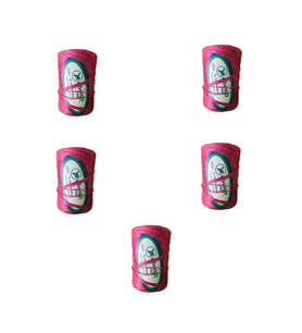 Favori İp 5000 Denye -0.8 Mm- Ambalaj ve Paket İpi Naylon Burgulu Örgü Çamaşır İpi - Pembe - 5 Adet