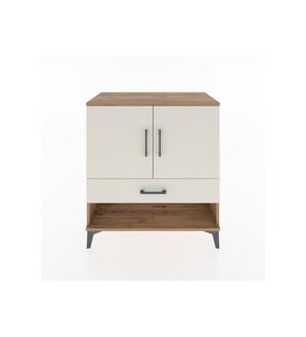 Hyperion Şifonyer 2 Raflı Tek Çekmeceli 2 Kapaklı 88x44x96 Çam-Aytaşı