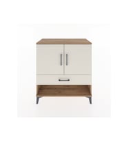 Hyperion Şifonyer 2 Raflı Tek Çekmeceli 2 Kapaklı 88x44x96 Çam-Aytaşı
