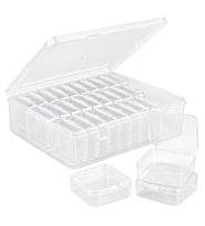 Compaxe P-Serisi 24’lü Plastik Şeffaf Saklama Kutusu (24 Küçük + 1 Büyük Kutulu Set)