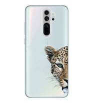 Redmi Note 8 Pro Uyumlu Kaplan Desenli Şeffaf Telefon Kılıfı